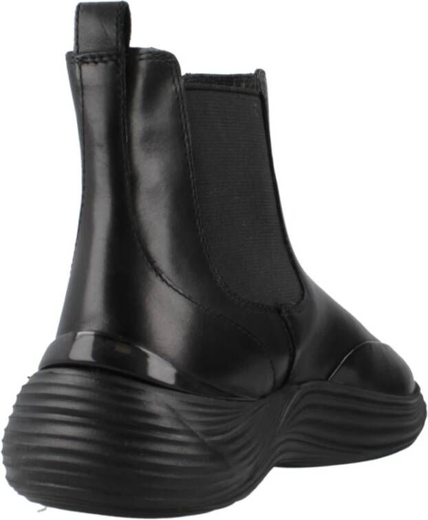 Geox Klassieke Chelsea Boots met Fluctis Design Black Dames