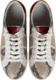 Geox Klassieke Ronde Vetersneakers Beige Dames - Thumbnail 3