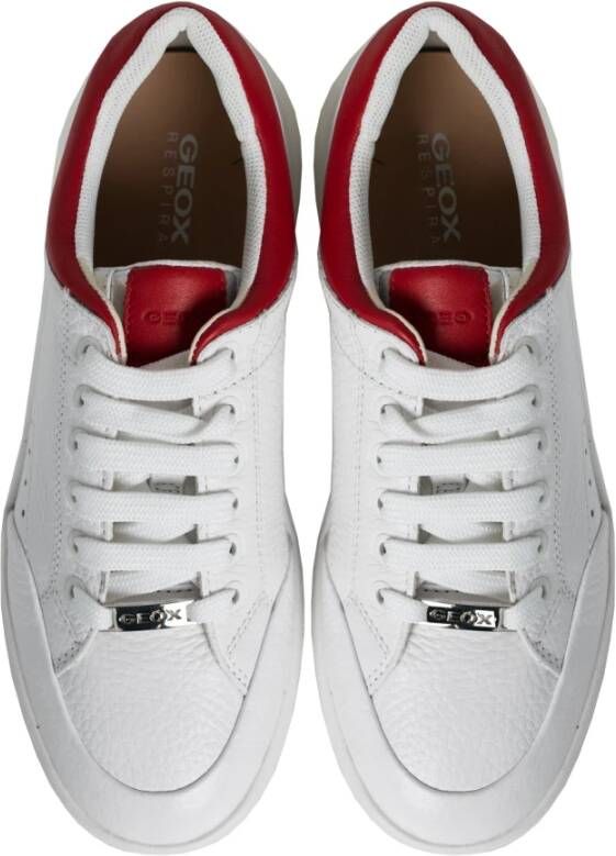 Geox Klassieke Veterschoenen White Dames