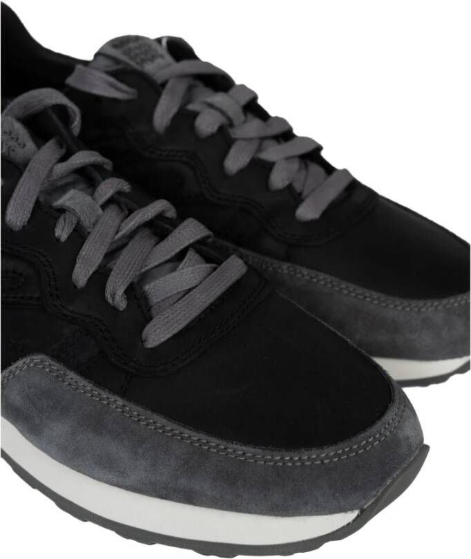 Geox Klassieke Vetersneakers Black Heren