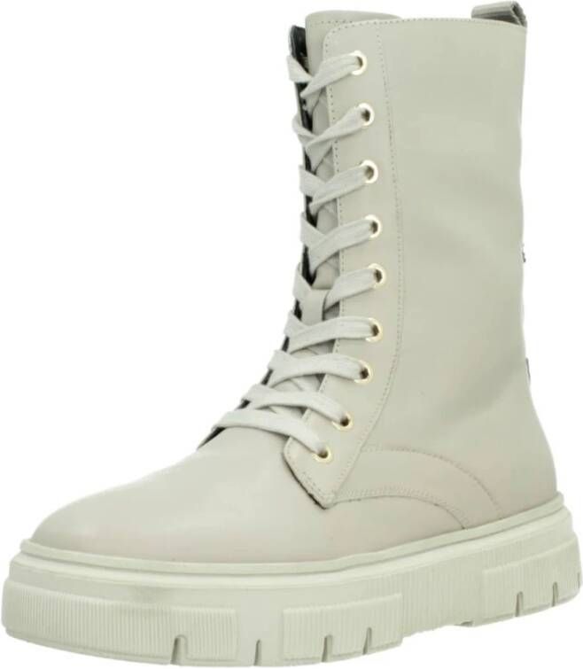 Geox Lace-up Boots Beige Dames