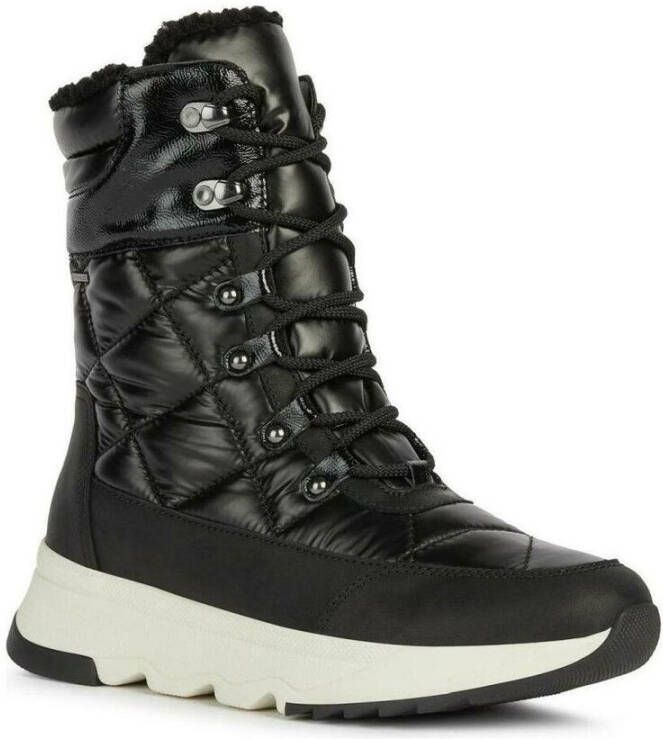 Geox Lace-up Boots Zwart Dames