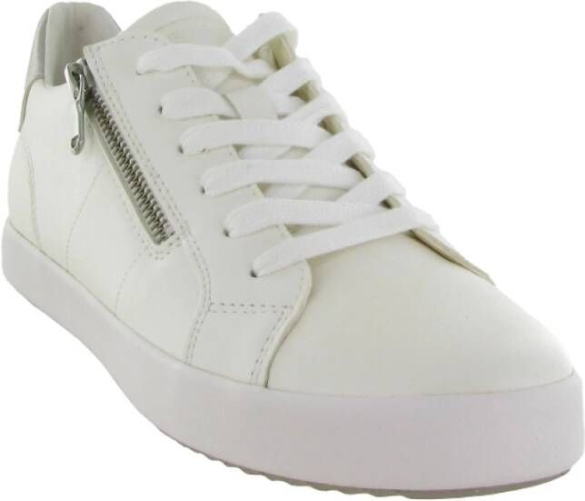 Geox Lage Gelsa Bloemen Sneakers White Dames