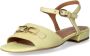 Geox Elegante Zomer Platte Sandalen voor Vrouwen Yellow Dames - Thumbnail 12