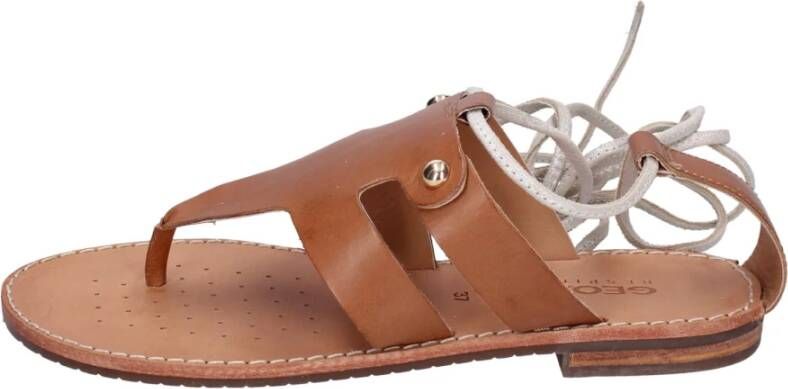 Geox Leren sandalen voor vrouwen Brown Dames