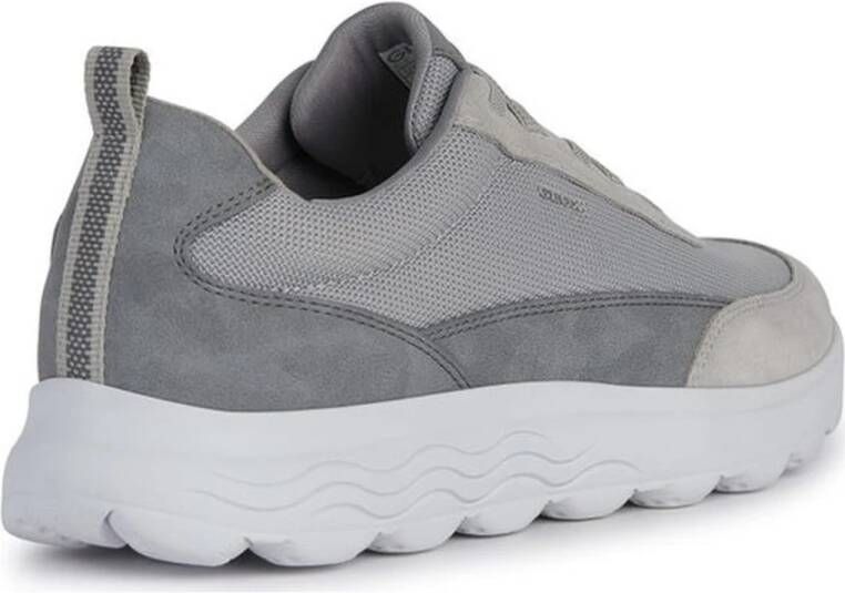 Geox Lichtgrijze Sneakers voor Mannen Gray Heren