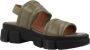 Geox Lisbona Platte Sandalen Green Dames - Thumbnail 6