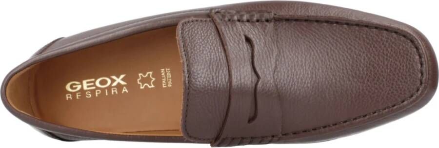 Geox Stijlvolle Comfortabele Loafers voor Mannen Brown Heren