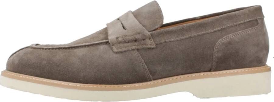 Geox Stijlvolle Comfortabele Loafers voor Mannen Gray Heren