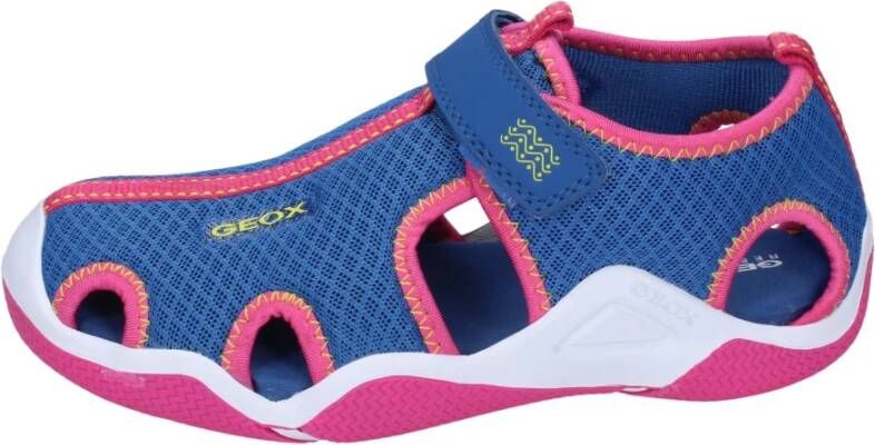 Geox Meisjes Textiel Sandalen met Android Stijl Blue Dames