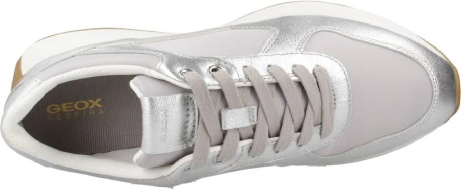 Geox Modieuze Sneakers voor Stijlvolle Looks Gray Dames