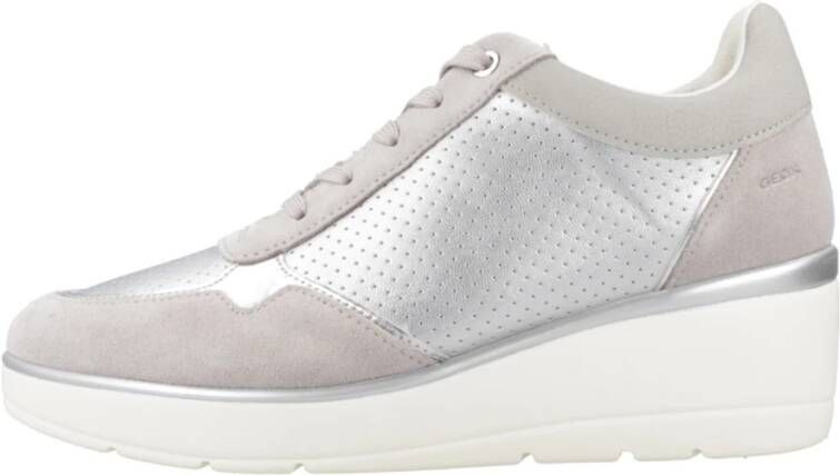 Geox Modieuze Sneakers voor Trendy Stijl Gray Dames