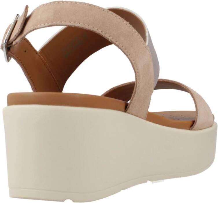 Geox Modieuze Wedges voor Vrouwen Brown Dames