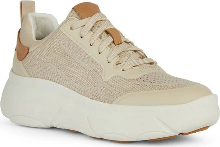 Geox Nebula 2.0 Beige Sneakers Vrouwen Beige Dames