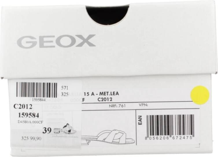 Geox Nieuwe EraKlia Sliders Yellow Dames