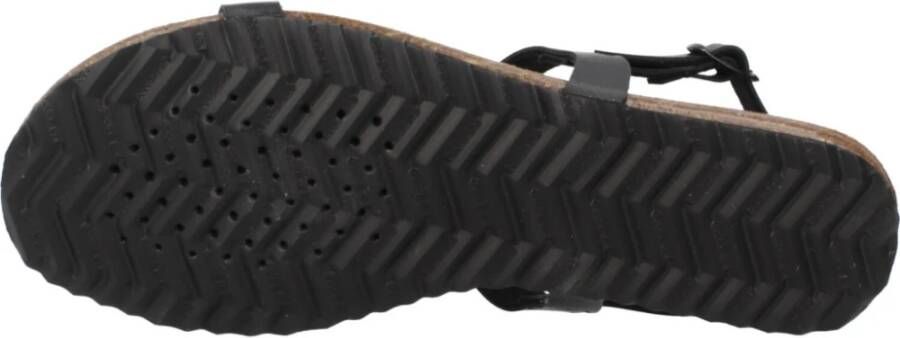 Geox Platte sandalen voor vrouwen Black Dames