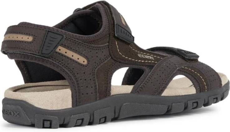 Geox Sandal Strada Brown Sandal Bruin Heren