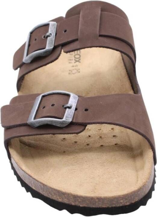 Geox Zomer sliders voor mannen Brown Heren