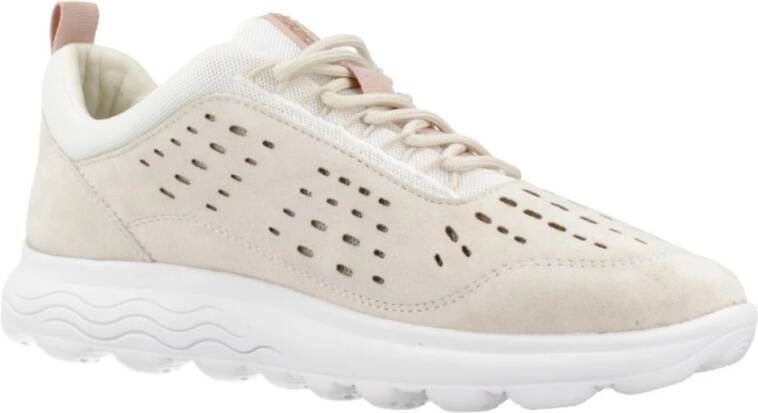 Geox Stijlvolle Casual Sneakers voor Vrouwen Beige Dames