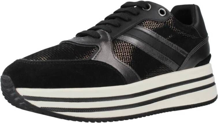 Geox Stijlvolle Damessneakers Black Dames