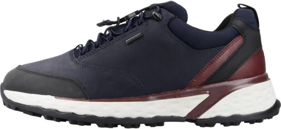 Geox Stijlvolle Ademende Sneakers voor Mannen Brown Heren