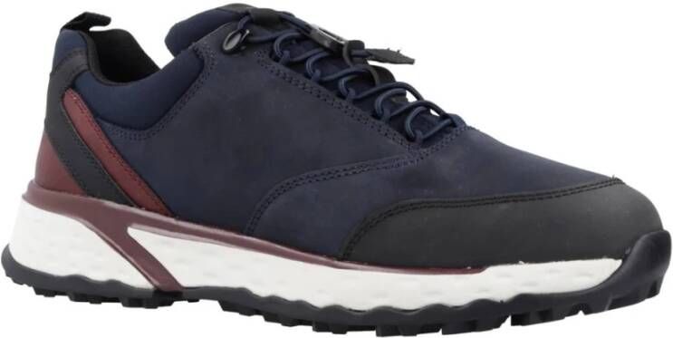 Geox Stijlvolle Ademende Sneakers voor Mannen Brown Heren