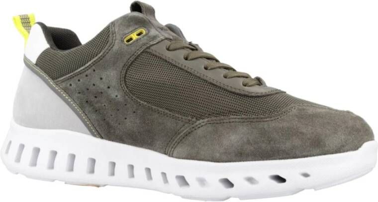 Geox Stijlvolle Outstream Sneakers voor Mannen Green Heren