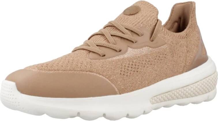 Geox Sneakers met Spherica Actif Technologie Brown Dames