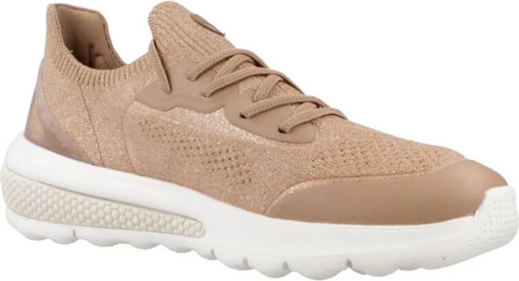 Geox Sneakers met Spherica Actif Technologie Brown Dames