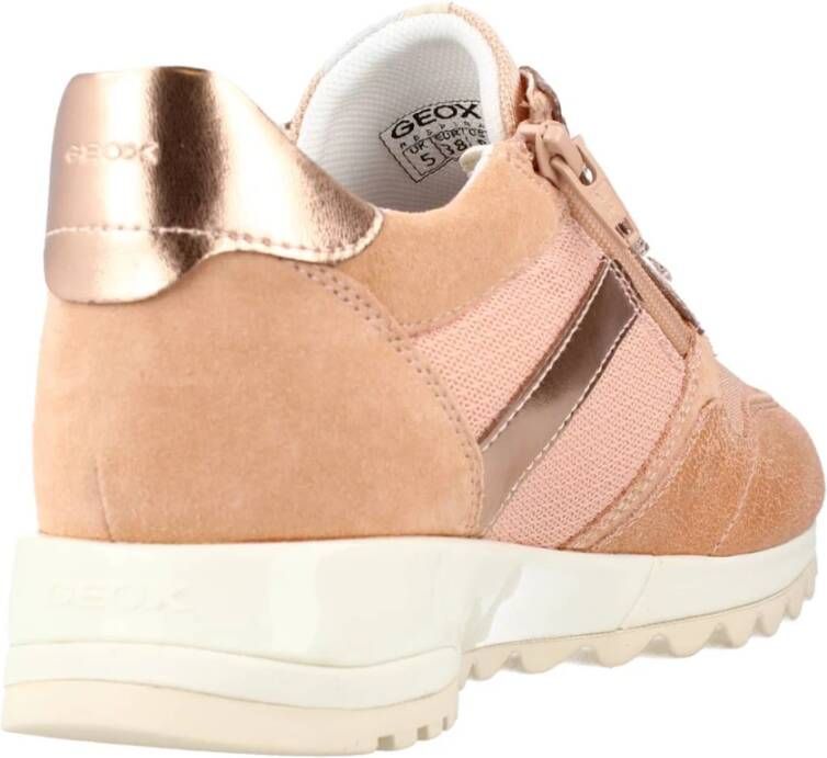 Geox Stijlvolle Casual Sneakers voor Vrouwen Orange Dames