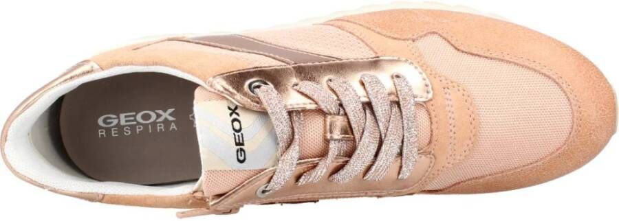 Geox Stijlvolle Casual Sneakers voor Vrouwen Orange Dames