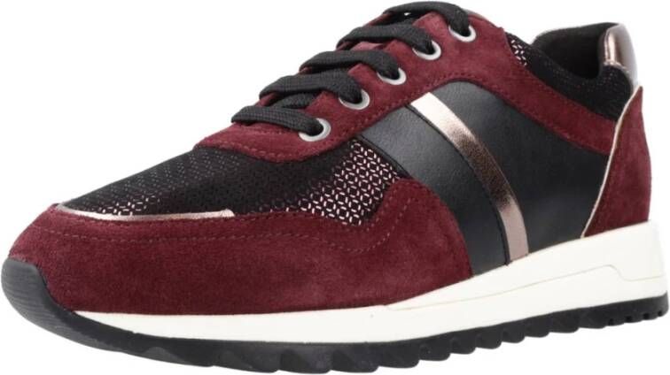 Geox Stijlvolle Tabelya Sneakers voor Vrouwen Red Dames