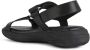 Geox Zwarte platte sandalen voor vrouwen Black Dames - Thumbnail 4