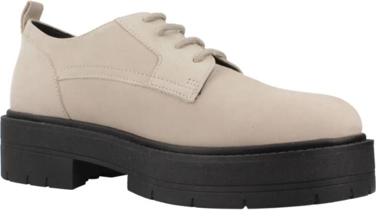 Geox Spherica Veterschoenen Beige Dames