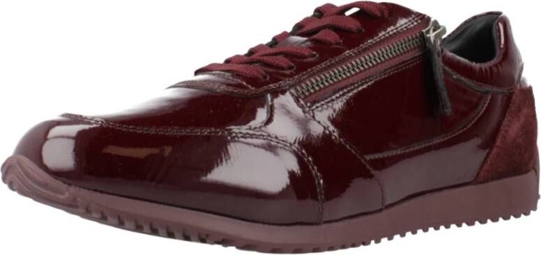 Geox Stijlvolle Calithe Sneakers Red Dames