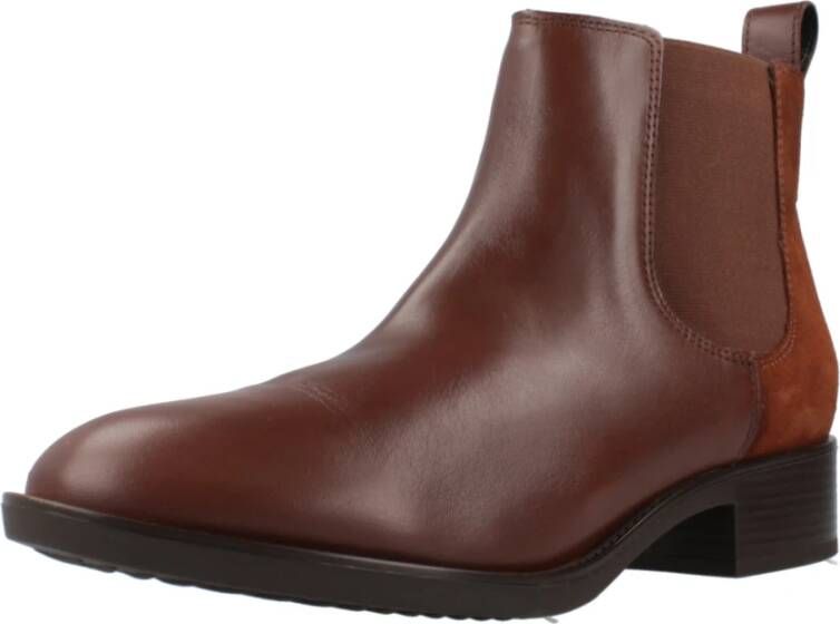 Geox Stijlvolle Chelsea Boots Felicity Red Dames