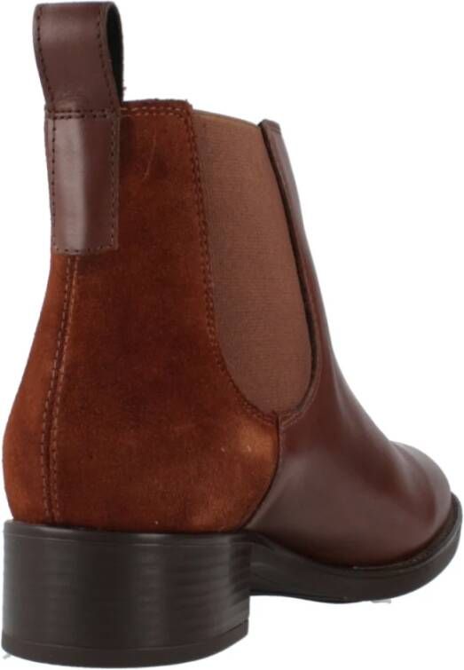 Geox Stijlvolle Chelsea Boots Felicity Red Dames