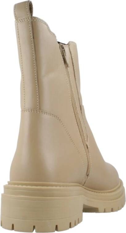 Geox Stijlvolle Chelsea Boots met Iridea-detail Beige Dames