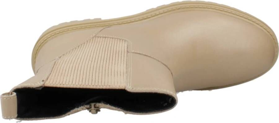 Geox Stijlvolle Chelsea Boots met Iridea-detail Beige Dames