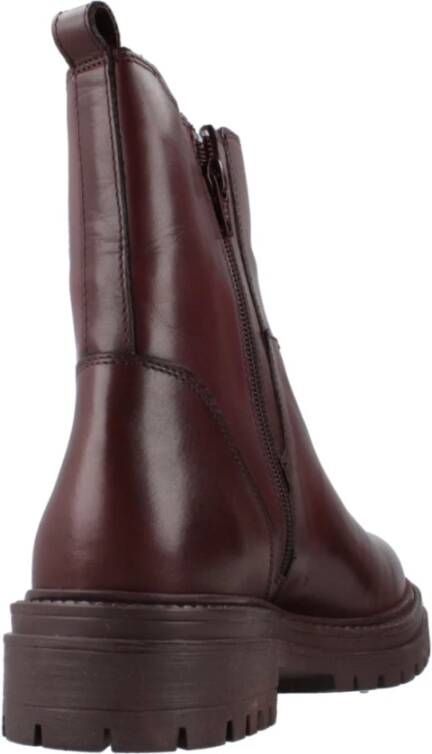 Geox Stijlvolle Chelsea Boots met Iridea-detail Red Dames