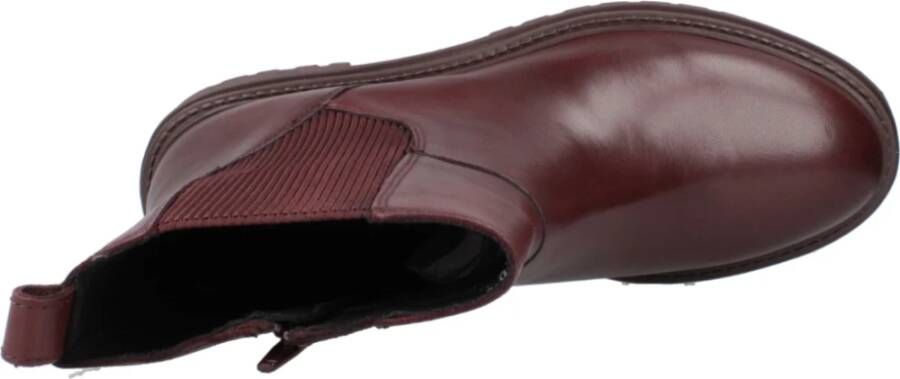 Geox Stijlvolle Chelsea Boots met Iridea-detail Red Dames