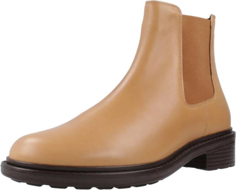 Geox Stijlvolle Chelsea Boots voor wandelplezier Brown Dames