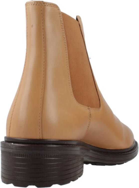 Geox Stijlvolle Chelsea Boots voor wandelplezier Brown Dames