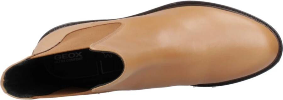 Geox Stijlvolle Chelsea Boots voor wandelplezier Brown Dames