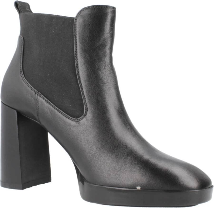 Geox Stijlvolle Enkellaarzen Black Dames