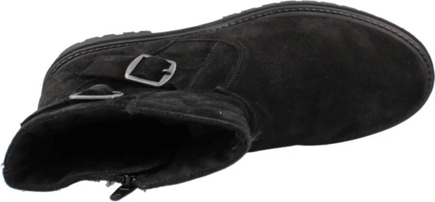 Geox Stijlvolle Enkellaarzen met Iridea-detail Black Dames