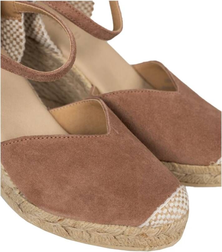 Geox Stijlvolle Espadrilles met Sleehak Pink Dames