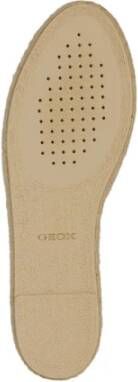 Geox Stijlvolle Espadrilles voor Zomeroutfits Beige Dames