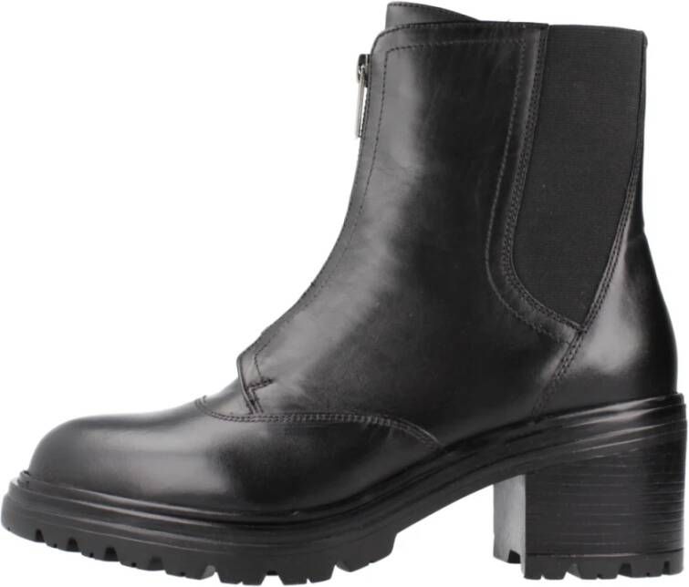 Geox Stijlvolle Heeled Boots Black Dames