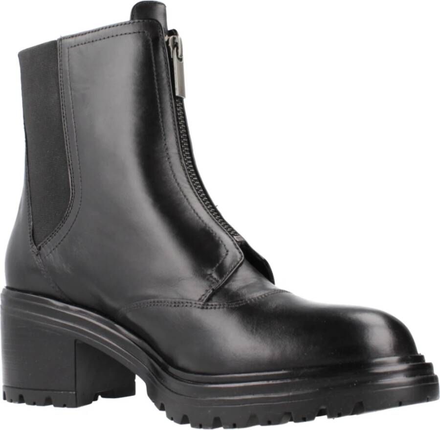 Geox Stijlvolle Heeled Boots Black Dames